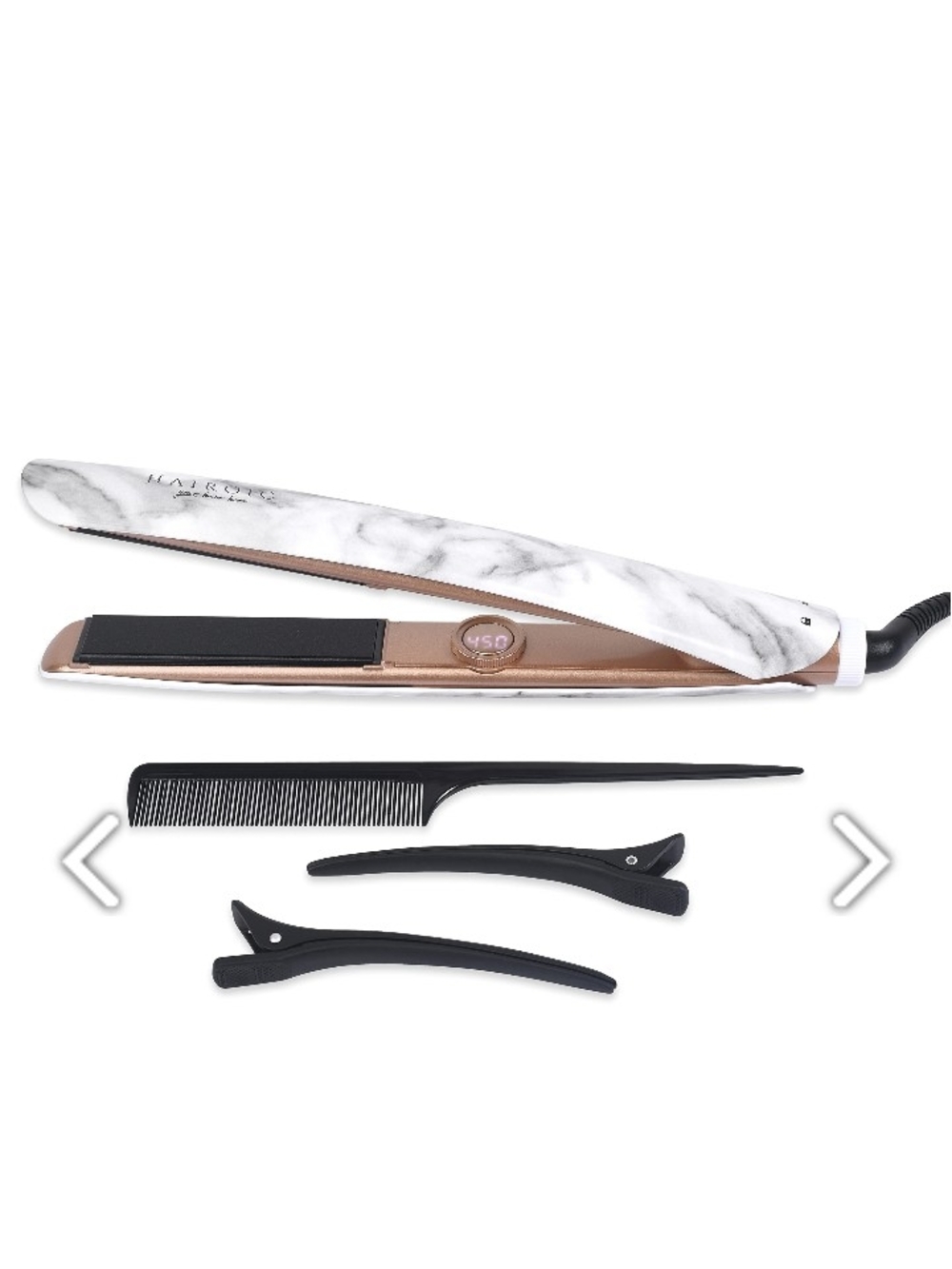 Hairoic 1 Shape Shifter Flat Iron Nib with Clips and Comb $375